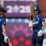 Amy Jones celebrates her fifty with Heather Knight